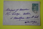 Entier Postal Entiers Postaux Enveloppe Mignonnette Timbre Type Sage 5ct Vert Rabat Libre Verso Pour Montyons L'isle 24 - Enveloppes Types Et TSC (avant 1995)