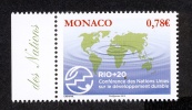 Monaco 2012 - Yv N° 2832 ** - "RIO+20". Conférence Des Nations Unies Sur Le Développement Durable. - Unused Stamps