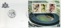 SAN MARINO OLIMPIADE DI SEUL FOGLIETTO 1988 FDC ANNULLO SPECIALE - Sommer 1988: Seoul