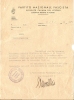 H-TORINO-CERTIFICATO ISCRIZIONE PARTITO FASCISTA 1942- - Cachets Généralité