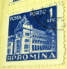 Romania 1957 Postage Due 1l - Used - Segnatasse