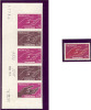 Monaco 1961 Unif. 554+Prova ND Striscia Di 5 - Proof Strip Of 5 Not Perf **/MNH VF - Varietà