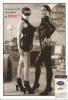 CARTE POSTALE PHOTO ORIGINALE PUBLICITAIRE PROTEX CONDOMS : COUPLE DE FEMMES PIN UP SEXY EROTIC LIESBIANS - Pin-Ups