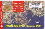 MONACO MF 27 PRENEZ LE BUS 120U GEM 2EME LOGO MORENO N° B2C0Q006 ETAT COURANT - Monaco