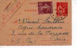 Carte Lettre (fragment) Cachet De Nice à Marseile 1937 - Kaartbrieven