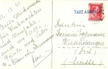 Nr 528 Op Kaart Naar Zwitserland 1941 Met Blauwe "TAXE ANNULEE". - Guerra '40-'45 (Storia Postale)