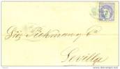 ESCA107-1956-V45.Spain.Espagne.CARTA DE FERROL A SEVILLA .1882.(Ed107) Matasellos  Verde - Briefe U. Dokumente