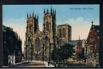 RB 875 - Early Postcard - York Minster West Front Yorkshire - York