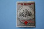 Union Des Familles De Fran VIGNETTE * CROIX ROUGE FRANCAISE  RED CROSS,Cruz Roja,Rotes Kreuz,Croce Rossa,VIÑETA Guerre - Croix Rouge