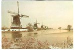 Holland, Netherlands, Drainage-mills Of The Kinderdijk-complex, 1977 Used Postcard [10376] - Kinderdijk