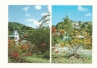 Cp, Martinique, Sainte-Anne, Le Bourg, Vue Sur La Mairie Et Le Calvaire, Voyagée 1988 - Autres & Non Classés