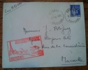 Inauguration Liaison Postale Aérienne Paris Nice 16 2 1938 Cachet Tour Eiffel - Primi Voli