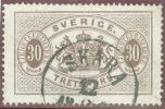 Schweden Dienst 1874- SKARA Mi#D9Ab Graubraun 30 Ore Z14 - Officials