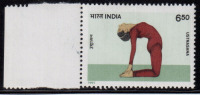 India MNH 1991, 6.50r Ustrasana, Yogasana, Yoga For Mental & Physical  Health, - Unused Stamps