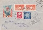 STUDENTS INTERNATIONAL COUNCIL UNION, 1953, STAMPS ON COVER SENT TO MAIL, ROMANIA - Lettres & Documents