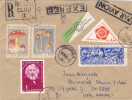 EXPRES COVER, 1959, STAMPS ON REGISTRED COVER SENT TO MAIL, ROMANIA - Lettres & Documents