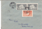 COW, 1955, STAMPS ON COVER SENT TO MAIL, ROMANIA - Covers & Documents