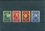 1939-Greece- "Balkan Games"- Complete Set MNH (lightly Toned Gum) - Unused Stamps