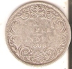 MONEDA  DE PLATA DE LA INDIA DE HALF RUPEE DEL AÑO 1899 (RARA) (COIN) SILVER-ARGENT - Inde