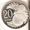 MONEDA  DE PLATA DE SAMOA DE 20 SENE DEL AÑO 1974 -12 GRAMOS (COIN) SILVER-ARGENT - Samoa