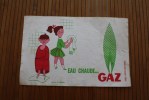 BUVARD  Publicitaire Eau Chaude… Gaz > D´après Fix Masseau —>vendus En L´état: Coupures écornures Voi - Electricité & Gaz