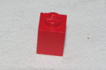 PION PLOT CARRE ROUGE 1 X 1 LEGO ANCIEN 1967 - Lego System