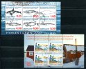 0521 -GRÖNLAND / GREENLAND - Block 4+5 Gestempelt (Wale) - 2 Diff. Used Mini Sheets (whales) - Non Classés