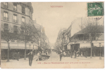 CPA PARIS 20 - RUE DE MENILMONTANT PRISE AU BOULEVARD - Distretto: 20