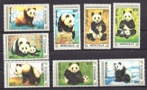 SÉRIE  THÉMATIQUE : MAMIFERES-  OURS PANDAS - 8 TIMBRES NEUF** LUXE-  MONGOLIE- - Ours