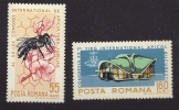 LOT 2 TIMBRES- THÉMATIQUE :  LES ABEILLES - NEUF**  LUXE- ROUMANIE - Abeilles