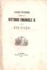 LARINO - ONORI FUNEBRI A V. EMANUELE II - 1878 - Alte Bücher