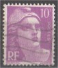 France - Marianne De Gandon - N° YT 811 Obl. - 1945-54 Marianne Of Gandon