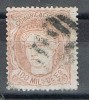 Sello 100 Milesimas Alegoria 1870, Variedad Color,  Num 108b º - Used Stamps