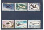 FRANCE - LOT DE 6 TIMBRES NEUFS POSTE AERIENNE - AVION - AVIATION - CONCORDE - MYSTERE - HELICOPTERE - CARAVELLE - 1960-.... Mint/hinged