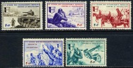 France Michel VI-X Mint Hinged Volunteer Legion Semi-Postal Set Fm 1942 - Guerre (timbres De)