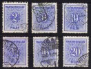 Hongrie 1934 N°Y.T. : TT. 120,122 Et 124 à 127 Obl. - Postage Due