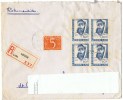 1954 - Lettre Enveloppe NEDERLAND PAYS BAS  + Recommandé + Vignette Espéranto + Boniface Yvert & Tellier 623 - Storia Postale