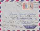 N°284 Colombo Ceylan 75c Sur Lettre Par Avion - Ceylon 75c By Air Mail - Ceylan (...-1947)