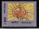 India MNH 1992,, Childrens Day, Art Painiting Of Sun, Astronomy - Ongebruikt