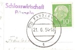 SCHLOSS BüRGELN Schlosswirtschaft Kandern 1954 - Loerrach