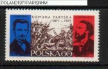 POLAND 1971 100TH ANNIV OF THE PARIS COMMUNE NHM Battles La Commune De Paris Military Working Class Revolution France - French Revolution