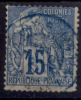 #8# COLONIES GENERALES N° 51 Oblitéré En Bleu Saint-Pierre (Réunion) - Alphée Dubois