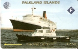 TARJETA DE LAS FALKLAND ISLANDS DE UN BARCO (SHIP) 3CWFA - Falkland