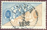 Schweden Dienst UMEA 1898-02-18 1Krone Mi#D11Aa Gezähnt K14 - Dienstzegels