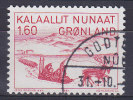 Greenland 1981 Mi. 128      1.60 Kr Jens Kreutzmann Schlittenfahrt Nach Nordkanada Illustration - Oblitérés