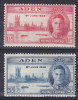 Aden 1946 Mi. 29-30 King George VI. Victory Issue Complete Set MH* - Aden (1854-1963)