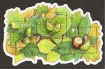 GUERNSEY  - EUROPA 2011 -TEMA ANUAL  " BOSQUES".- HOJITA BLOQUE De 3 V.:   - DENTADOS - 2011