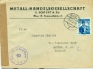 Austria 1952 Cover Vienna To London  Censor - Briefe U. Dokumente
