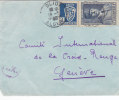 Tres Belle Lettre Algérie Blida Pour Genève Suisse, Controle A.X., 1943/1262 - Brieven En Documenten