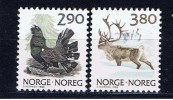 N Norwegen 1988 Mi 986-87 Mnh Auerhahn, Ren - Ungebraucht